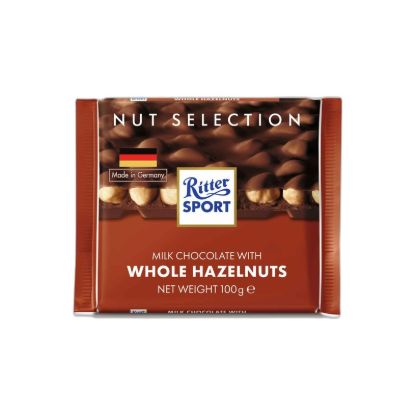 صورة Ritter Sport Milk Chocolate Whole Hazelnuts - 100GR