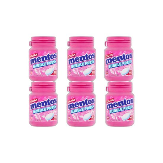 صورة مينتوس علكة ببل فريش زهري - 56 gr X 40 Pcs