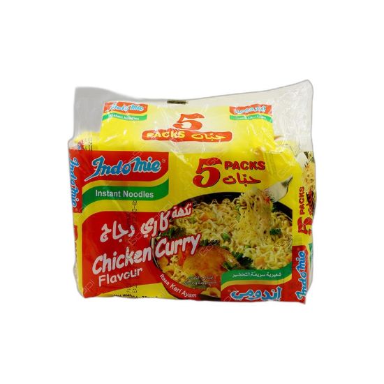 صورة اندومي شعيرية نكهة كاري الدجاج - 5 pack