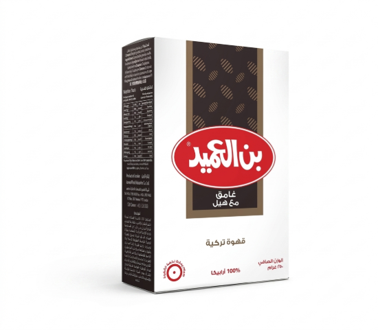 صورة بن العميد قهوة غامق مع هيل - 250GR