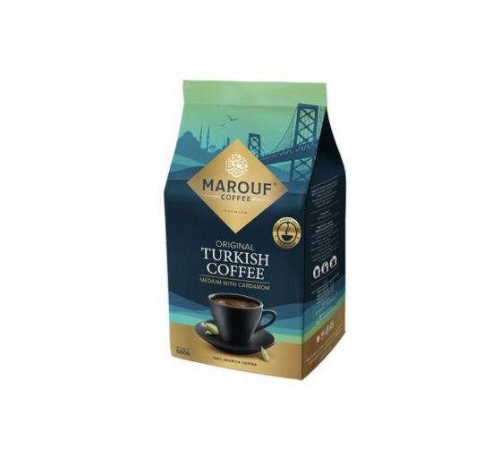 صورة بن معروف قهوة تركية وسط مع هيل - 250 gr