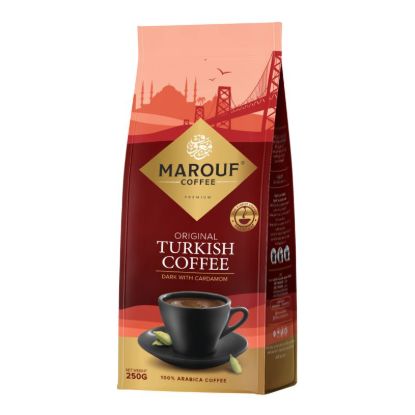صورة بن معروف قهوة تركية غامق مع هيل - 250 gr