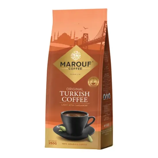 صورة بن معروف قهوة تركية فاتح مع هيل - 250 gr