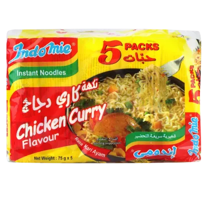 صورة اندومي شعيرية نكهة كاري الدجاج - 5 pack