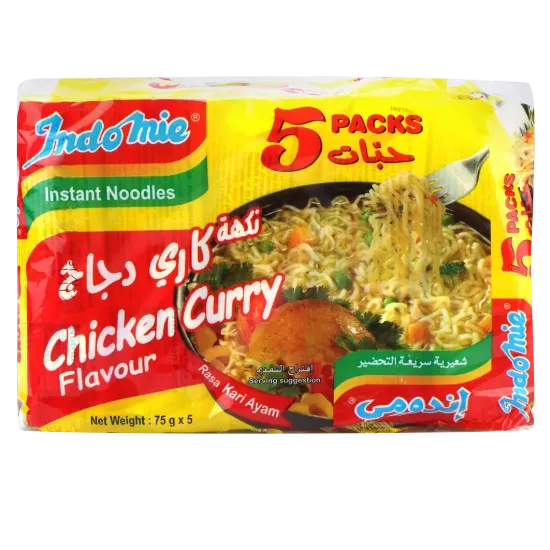 صورة اندومي شعيرية نكهة كاري الدجاج - 5 pack