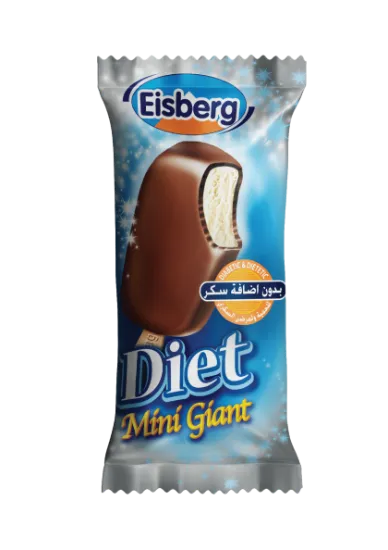 صورة ايسبيرج ايس كريم ميني جاينت فانيلا دايت - 56 gr