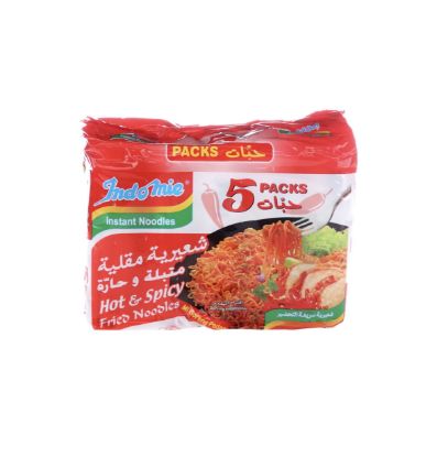 صورة اندومي شعيرية مقلية متبلة وحارة -5 Pack