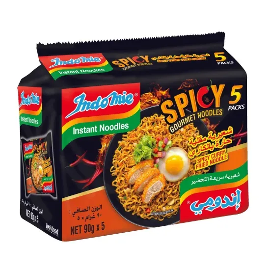 صورة اندومي شعيرية مقلية حارة بالكاري - 5 Pack