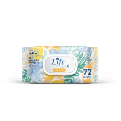 صورة لايف تتش مناديل مبللة زهور برية - 72 Pcs