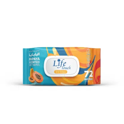 صورة لايف تتش مناديل مبللة بابايا - 72 Pcs